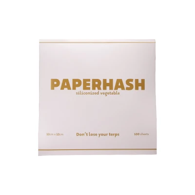 PAPERVEGETASMALL - PAPERHASH - FOGLI ANTIADERENTI IN SILICONE VEGETALE | SMALL 12x12cm - 100 FOGLI