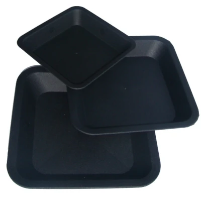 SV30N - SOTTOVASO QUADRATO 33 x 33 x 3 NERO DIAM. 33