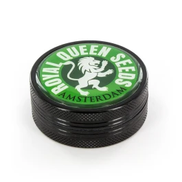 RQSGROO3-GRE - ROYAL QUEEN SEEDS - GRINDER IN METALLO CON LOGO VERDE | 40x18mm