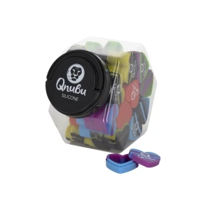 MAEX0161 - QNUBU - CONTENITORI IN SILICONE CON DISPLAY | CUORE 18ml 50pz