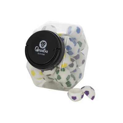 MAEX0168 - QNUBU - CONTENITORI IN SILICONE CON DISPLAY | PALLA 8ml 25pz