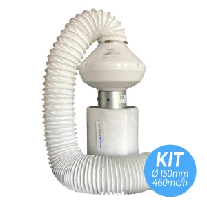 KVENT150 - KIT DI ASPIRAZIONE E FILTRAGGIO 150 | Ø150mm - 460mc/h