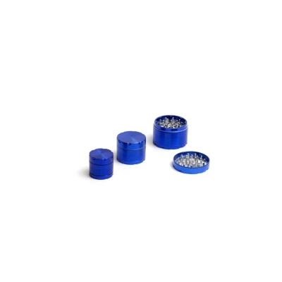 912183 - GRINDER DE LUXE ALLUMINIO 40MM  4 PARTI AZZURRO