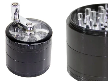 912188 - GRINDER MOLINO 62 MM 4 PARTI NERO POLLINATOR