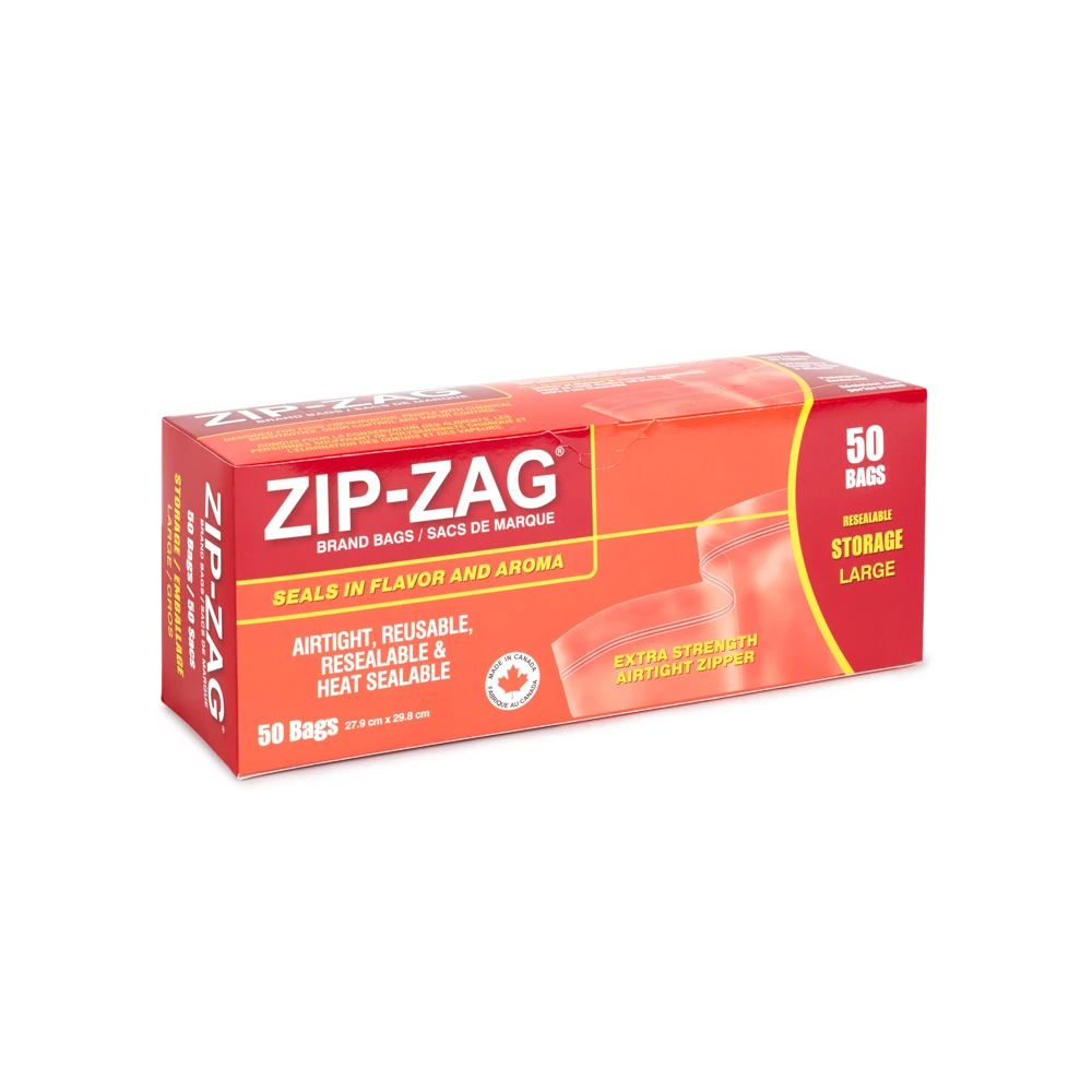 250010 - ZIP-ZAG BAGS - L-BAG MIT ULTRARESISTENTEM VERSCHLUSS | 250gr 50pcs