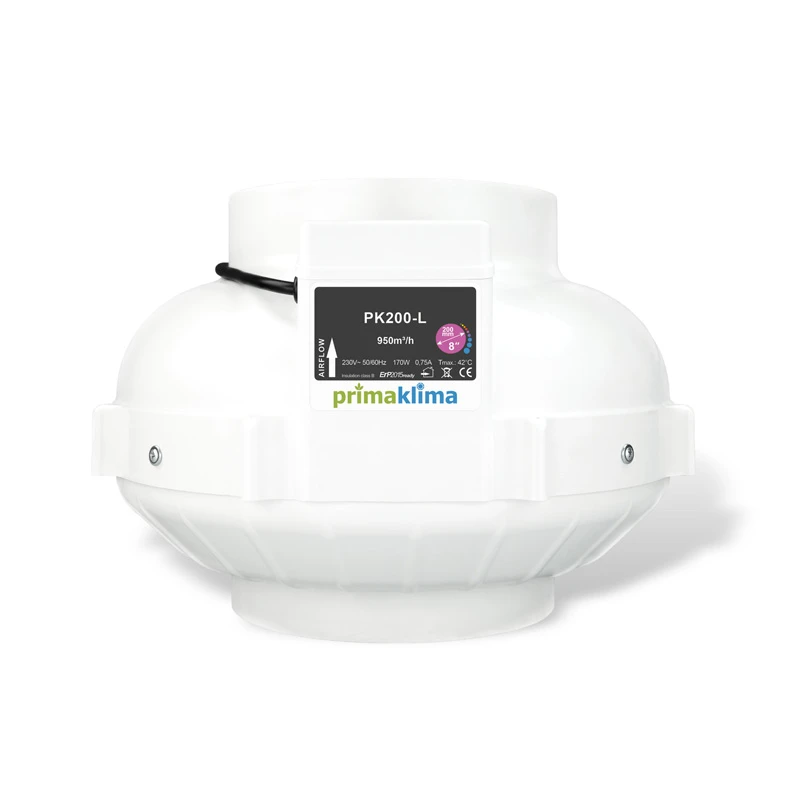 PK200-L - ERSTE KLIMA - PK200-L ASPIRATOR 1 GESCHWINDIGKEIT | Ø 200mm - 950m3/h