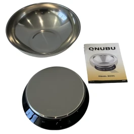 PESO0001 - QNUBU - DIGITAL STAINLESS STEEL SCALE | EQUAL BOWL - MAX 5 KG STEP 1G