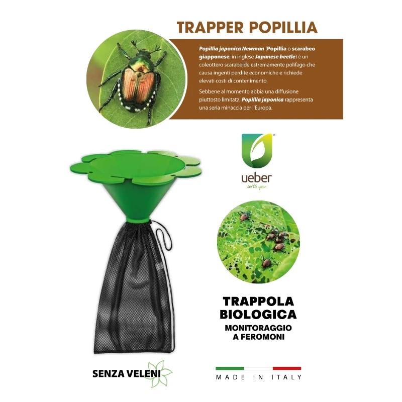 UEBERTRAPPJF - UEBER - BIOLOGICAL PHEROMONE TRAP FOR POPILLIA JAPONICA OR JAPANESE BEETLE