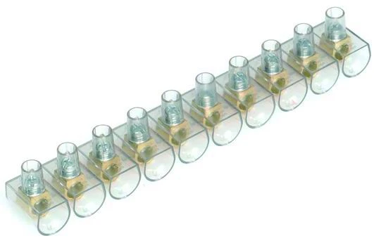 MB25 - SINGLE-POLE LUG TERMINAL IN 10 PC. BAR