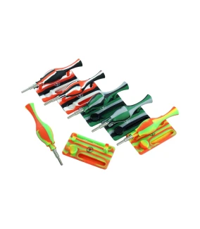 MAEX0144 - QNUBU - SILICONE NECTAR COLLECTOR 'COLORADO' WITH TITANIUM TIP | 14 CM