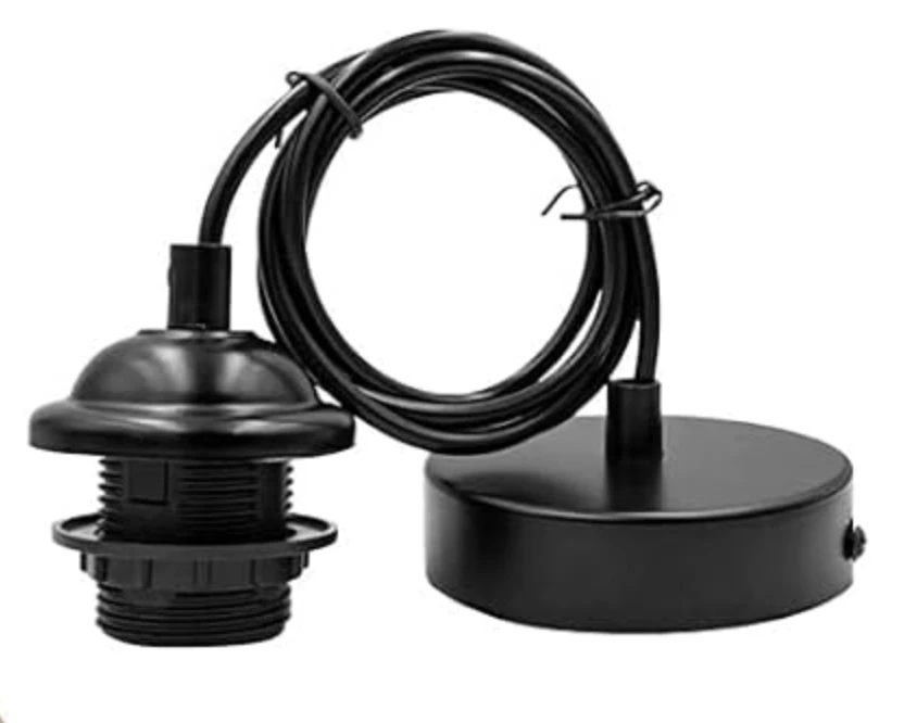 ORTOLEDPORE27SOF - E27 CEILING PENDANT LAMP HOLDER WITH CABLE