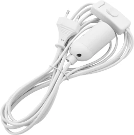 ORTOLEDPORE27SPINA - PORTALÁMPARA E27 CON CABLE DE 3,5 METROS E INTERRUPTOR