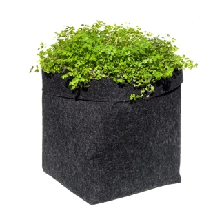 GRONEST - BASIC TEXTILE POT VASO IN GEOTESSILE | 39L  33x33x36cm Indoorline