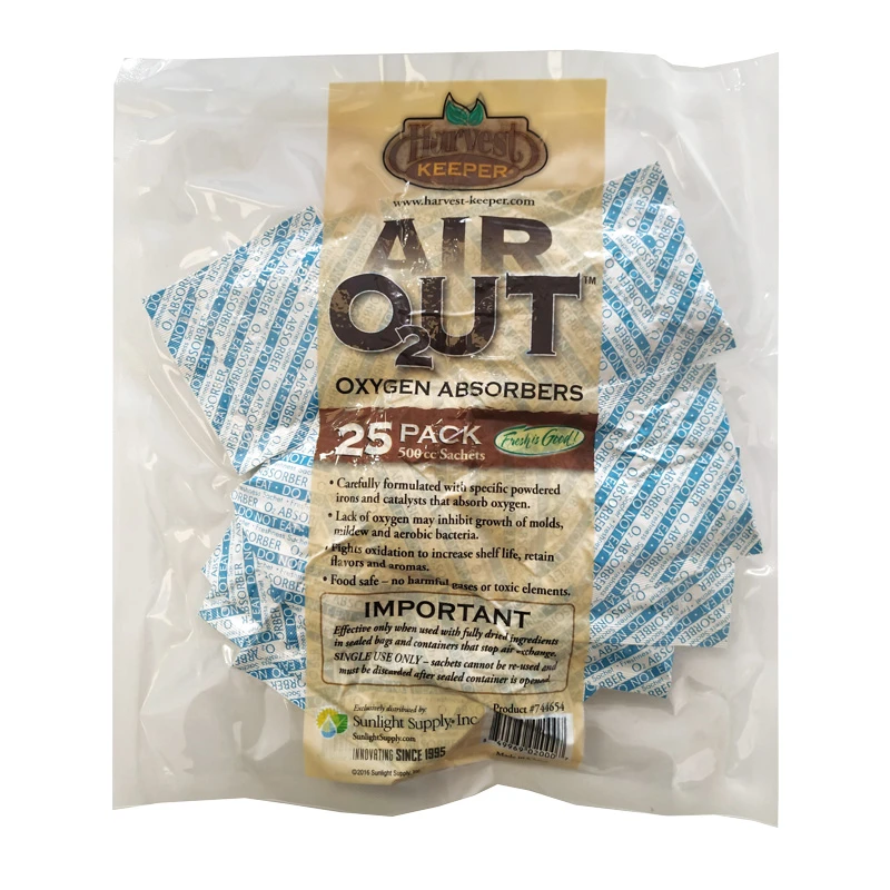 636175 - HARVEST KEEPER - AIR OUT OXYGEN ABSORBER | 25pz. 500cc