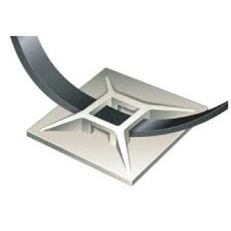 BASETTA ADESIVA PER ORGANIZZARE IL PASSAGGIO DEL CAVI 28X28X6.4