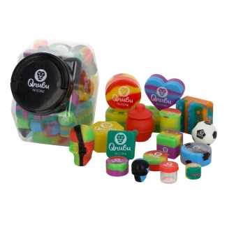 QNUBU - MIX CONTENITORI IN SILICONE CON DISPLAY | TAGLIA L