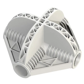 SECRET JARDIN - ANGOLO COLLEGAMENTO A 4 ASSI FORMA X | Ø 30mm