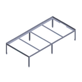 92005 - TAVOLO DA SUPPORTO PER VASSOIO DANESE | 200x100 cm