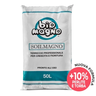 BMSOIL50 - BIOMAGNO - SOILMAGNO NUOVA FORMULA SUBSTRATO PREMISCELATO PRONTO ALL'USO | 50L