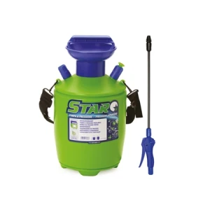 STAR5 - PRESSURE PUMP MOD.5 5 LITRES GREEN/BLUE PLASTIC WITH LANCE - ATOMISER