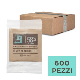 MB5804OWBOX - BOVEDA 58% - MANTENIMENTO UMIDITA' COSTANTE | BOX 600pz DA 4gr IMBUSTATO SINGOLARMENTE