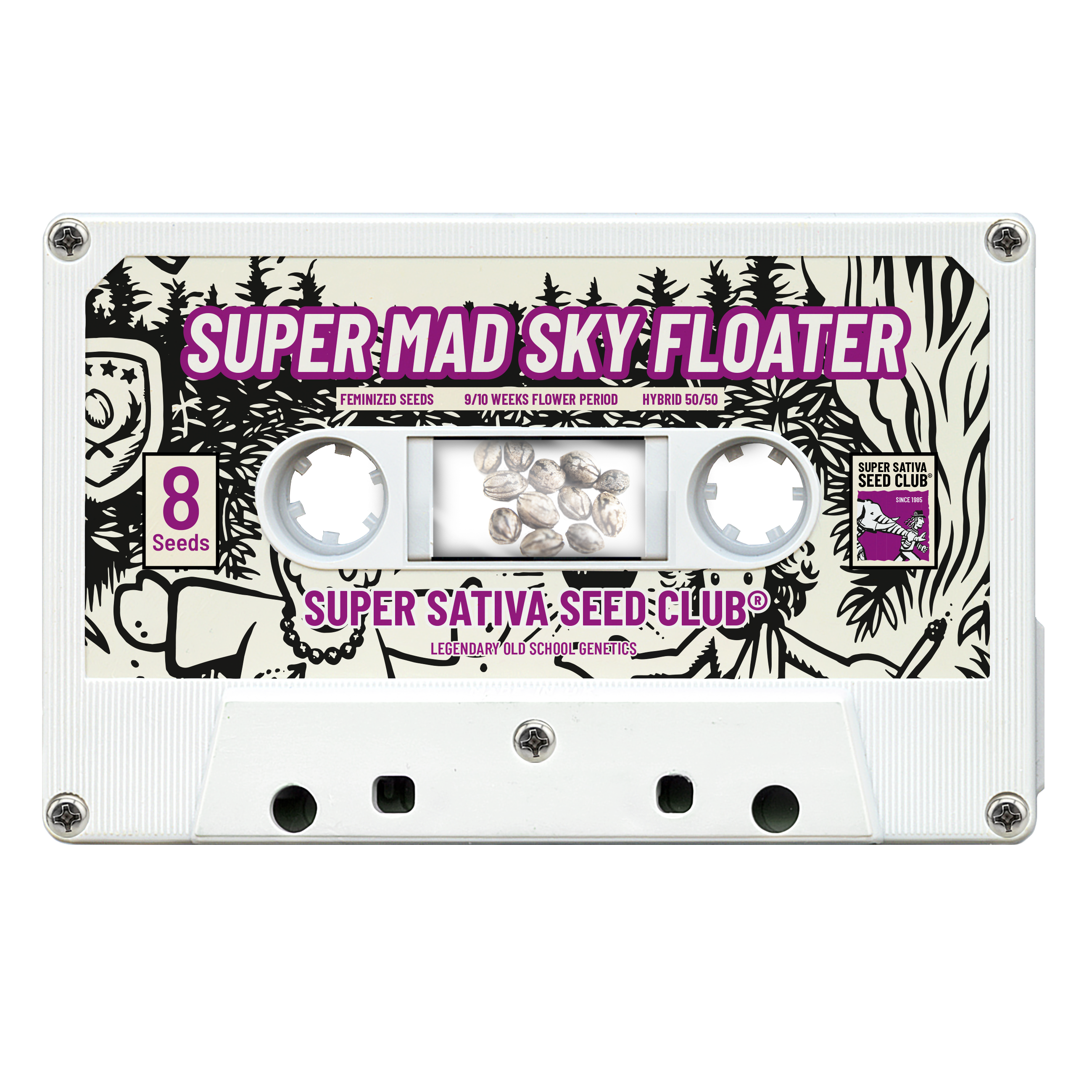 SSSC110302 - SUPER SATIVA SEED CLUB - SUPER MAD SKY FLOATER FEM | 3 SEMI