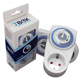 109776 - TEMPO BOX - TIMER MECCANICO TBOX | 24h | EXTRA FORTE 3500W MAX (EX TMOM)