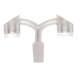 MAEX0178 - QNUBU - DOPPIO BRACIERE BANGER IN QUARZO | DOUBLE QUARTZ BANGER