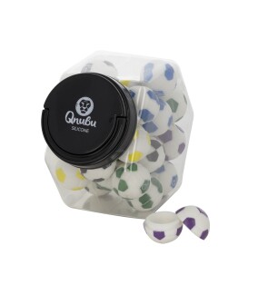 MAEX0168 - QNUBU - CONTENITORI IN SILICONE CON DISPLAY | PALLA 8ml 25pz