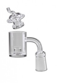 ND9918775 - BRACIERE IN QUARZO BANGER CON CARB CAP | 18mm FEMMINA