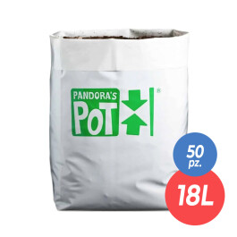 PP18L50 - PANDORA'S POT - VASO IN PLASTICA LEGGERA 50pz. | 22x24x47h cm - 18L