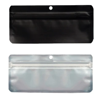 PACK0056 - QNUBU - ZIP BAG ANTI-ODOR BLACK | PREROLLS, EDIBLES AND STEAM PENS 50pcs