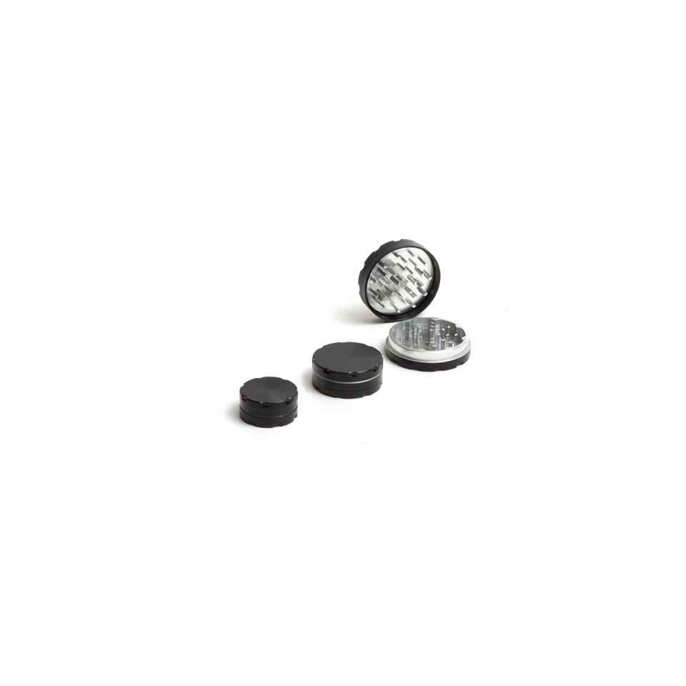912176 - GRINDER DE LUXE ALLUMINIO 40MM 2 PARTI NERO