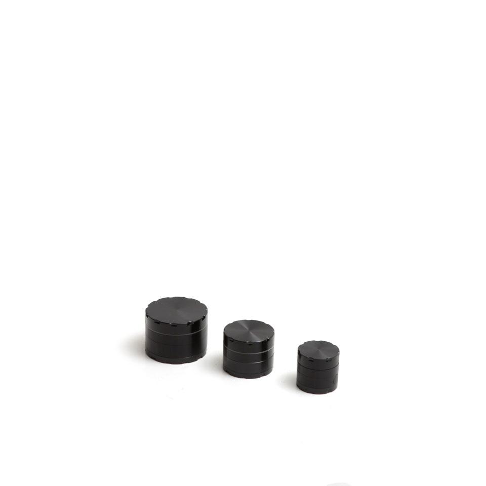 912182 - GRINDER DE LUXE ALLUMINIO 40MM 4 PARTI NERO