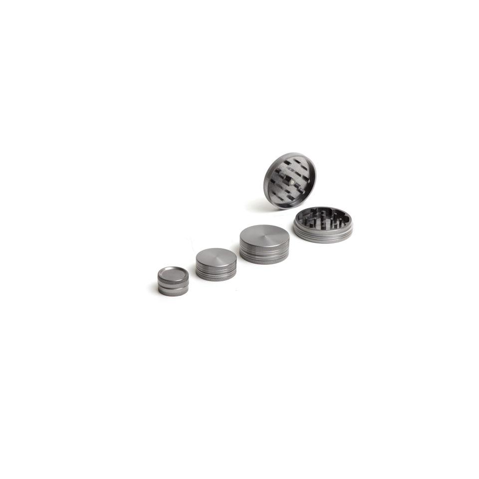912191 - GRINDER ALLUMINIO 30MM 2 PARTI  GRIGIO