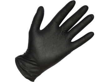 QNUBU - GUANTI PROFESSIONALI IN NITRILE NERI | DIAMANTATO