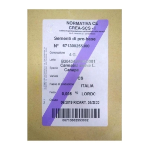 SEMI DI CANAPA VARIETA' CS CE