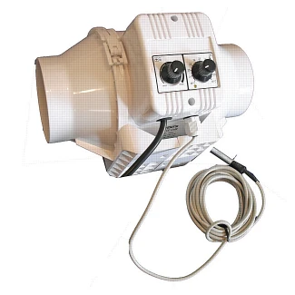 TT125UN - VENTS - ASPIRATOR TT 125UN WITH THERMOSTAT AND MINIMUM SPEED CABLED | Ø 125mm - 280mc/h