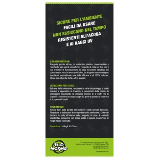 BIOMAGNO - ECOTRAP YELLOW CHROMOTROPIC TRAP FOR OLIVE FLIES | 10x22cm 10pz.