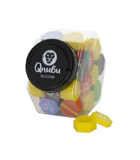 MAEX0165 - QNUBU - SILICONE CONTAINERS WITH DISPLAY | HEX 26ml 40pcs