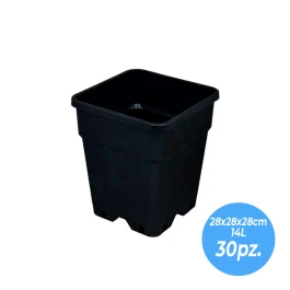 60026BOX - CAJA SQUARE POTS | 28x28x28h cm - 14L - 30pcs.