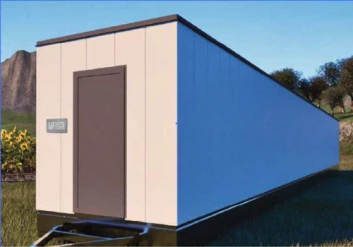 NM1004 - INDOORLINE - NIMA - MOBILFARM CRIADERO DE DOS RUEDAS PREFABRICADO SOBRE RUEDAS | 15x2,5x2,4h m