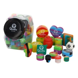 MAEX0153 - QNUBU - CONTENANTS EN SILICONE MIXTES AVEC AFFICHAGE | TAILLE L 58pcs