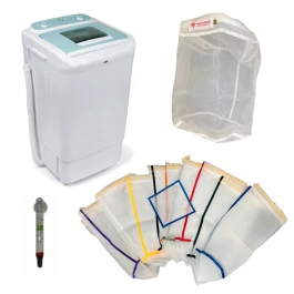 KBUBMED9PUEX - BUBBLEXTRACTOR KIT - GRANDE MACHINE À LAVER AVEC 9 FILETS MÉDICAUX SACS DE 20L