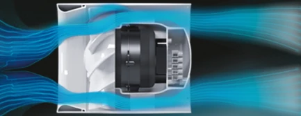 ASPIRATORI ELICOLDALI QUIETLINE 100 MM PORTATA 100MC/H VENTS  indoorline