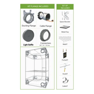 SECRET JARDIN - DARK STREET DS60 V. 4.0 CON SPACE BOOSTER | 60x60x158h CM | Indoorline