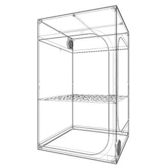 SECRET JARDIN - DARK STREET DS120 V. 4.0 CON SPACE BOOSTER | 120x120x198h CM | Indoorline