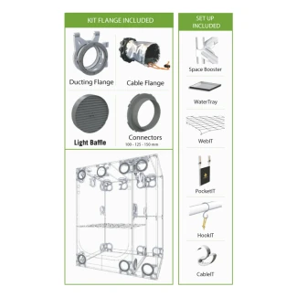 SECRET JARDIN - LODGE L100 V. 4.0 CON SPACE BOOSTER | 100x60x158h CM | Indoorline