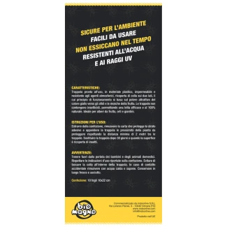 BIOMAGNO - ECOTRAP TRAPPOLA CROMOTROPICA GIALLA PER AFIDI E MOSCHE DELLA FRUTTA | 10x22cm 10pz.