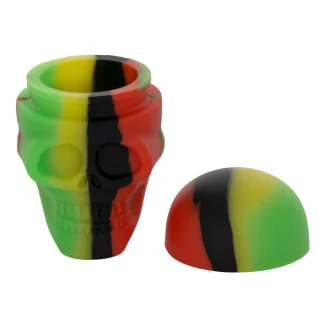 QNUBU - CONTENITORI IN SILICONE CON DISPLAY | SKULL 15ml